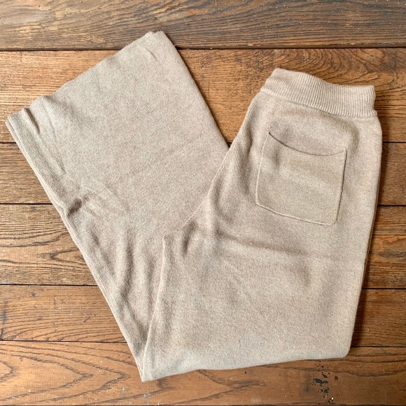 Genuine People Khaki Cashmere Drawstring Pants - Picture 10 of 16